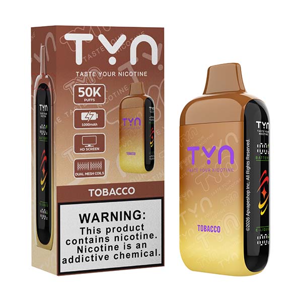 TYN 50K - Disposable Vape (5%) (Single) TX Compliant - MK Distro