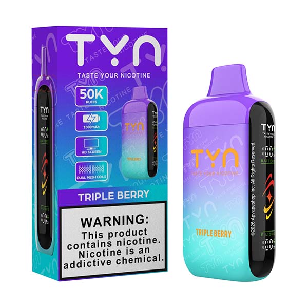 TYN 50K - Disposable Vape (5%) (Single) TX Compliant - MK Distro