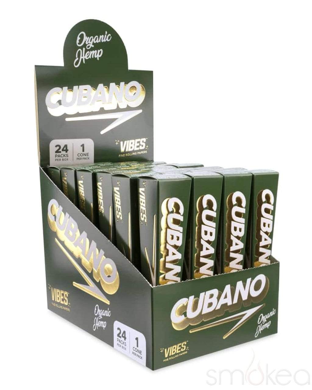 Vibes - Organic Hemp Cubano - Cones (24 Packs x 1Cones) - MK Distro