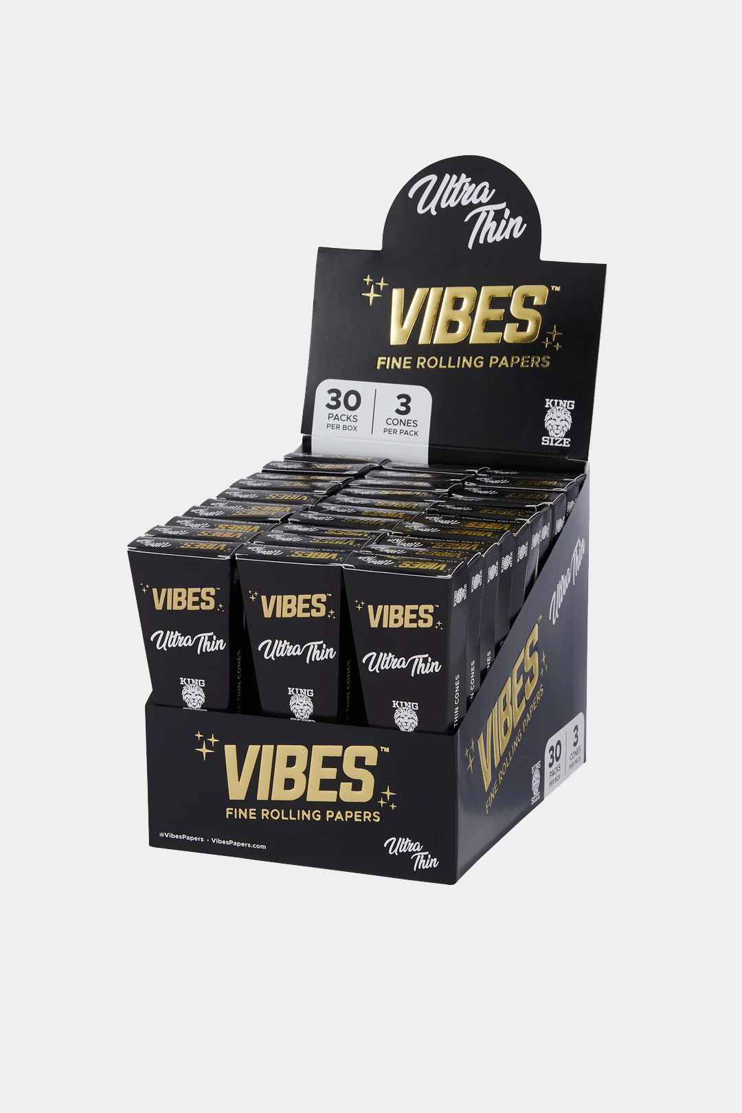 Vibes - Ultra Thin King Size - Cones (30 Packs x 3 Cones) - MK Distro