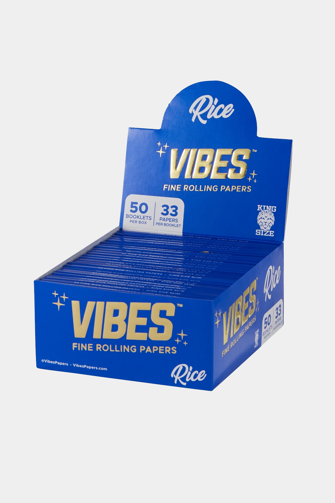 Vibes - King Size Rice Papers - Rolling Papers (50 x 33 Papers) - MK Distro