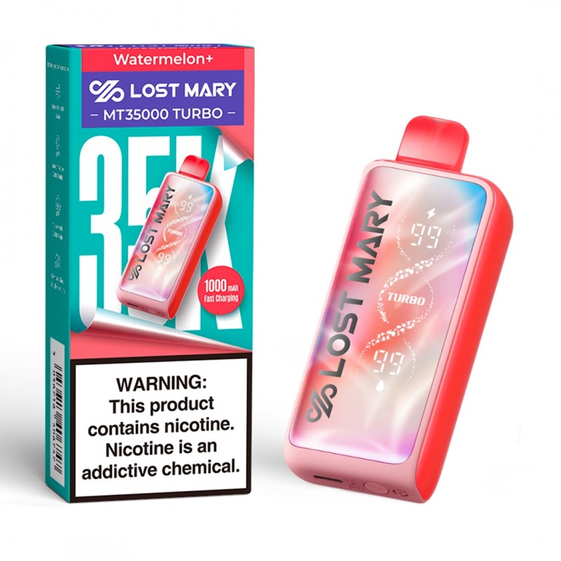 Lost Mary MT35000 Turbo - Disposable Vapes (5% - 35,000 Puffs) - Box of 5 - MK Distro