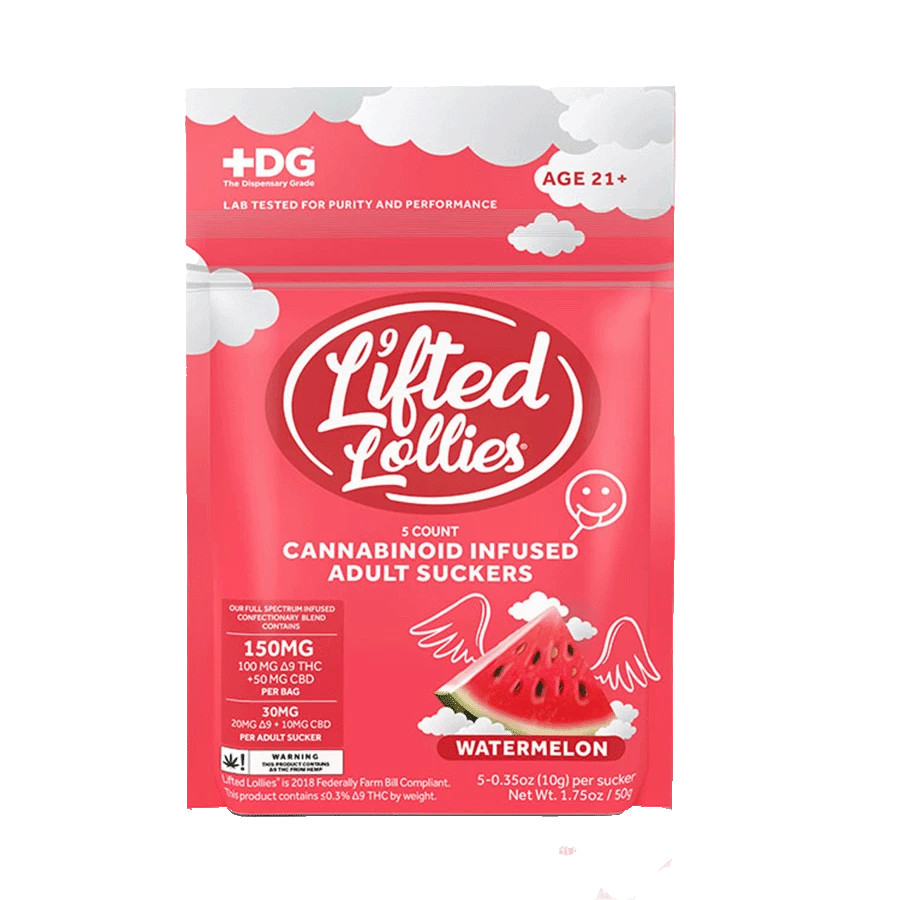 Lifted Lollies - Cannabinoid Infused Lollies(20mg D9+10mg CBD) - (30mg x 5 Lollies)
