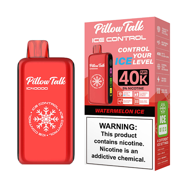 Pillow Talk Ice Control IC40000 - Disposable Vape (5% - 40,000 Puffs) - Box of 5 - MK Distro