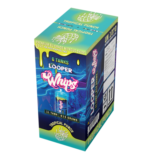 Looper - Whip Cream Chargers – N2O Tanks (615g, 1 L) - MK Distro