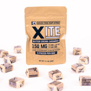 Xite Butter Cream Caramels (75mg D9 + 75mg CBD) - Hemp Edibles (150mg x 5)(Single)