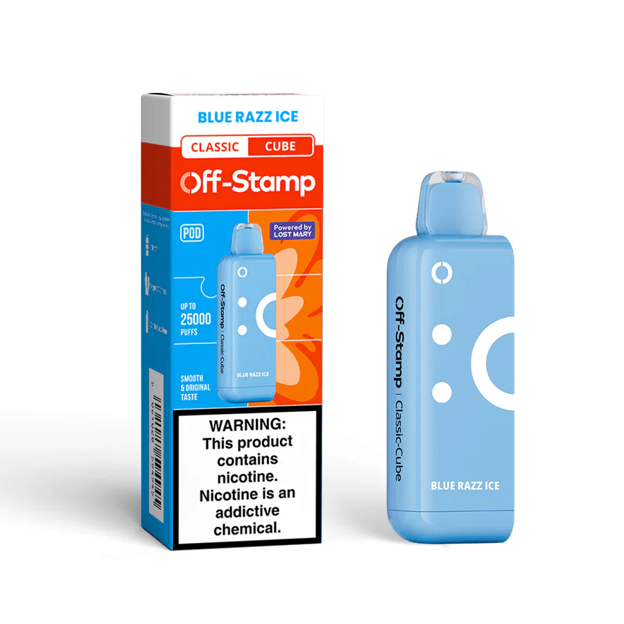 Off Stamp Cube Pod - Disposable Vapes (5% - 25,000 Puffs) - Box of 5 (TEXAS COMPLIANT)