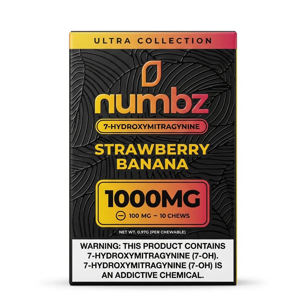 Numbz 1000mg (7OH|MIT) + Minor Alkaloids - Kratom Tablets (100mg x 10) (Box of 10)