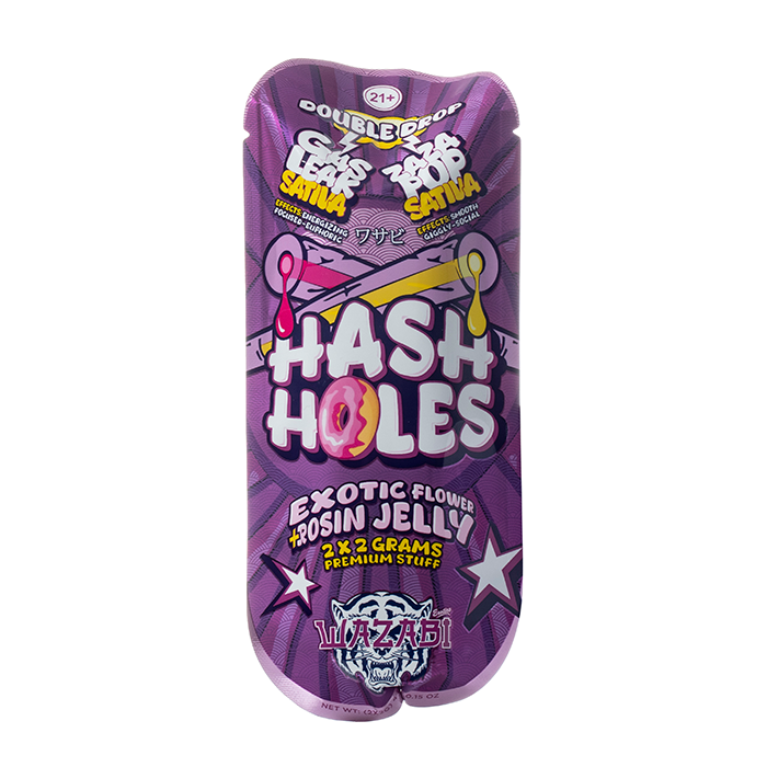 Wazabi Exotics - Hash Hole Double Drop Pre Rolls (2g x 2 Pre-Rolls)