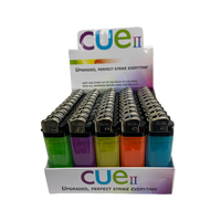 CUE II - Clear - Disposable Lighters (Box of 50) - MK Distro