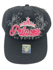 Adjustable Baseball Hat - Princess (Solid Black) - MK Distro