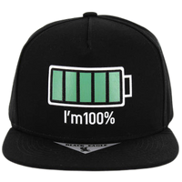 Adjustable Baseball Hat - I'M 100% (Solid Black) - MK Distro