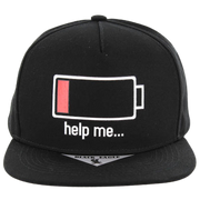 Adjustable Baseball Hat - Help me... (Solid Black) - MK Distro