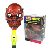 CHARACTER GAS MASK WITH PIPE,S2 RED SKULL 24PC IN A MASTER CASE - MK Distro