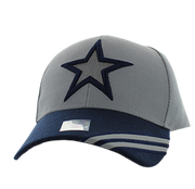 Adjustable Baseball Hat - Big Star Velero (Gray/Navy) - MK Distro
