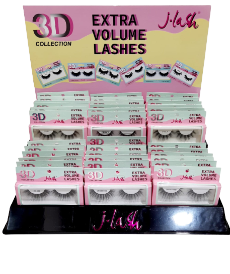 BLUE 3D LASH DISPLAY 36PCS - MK Distro