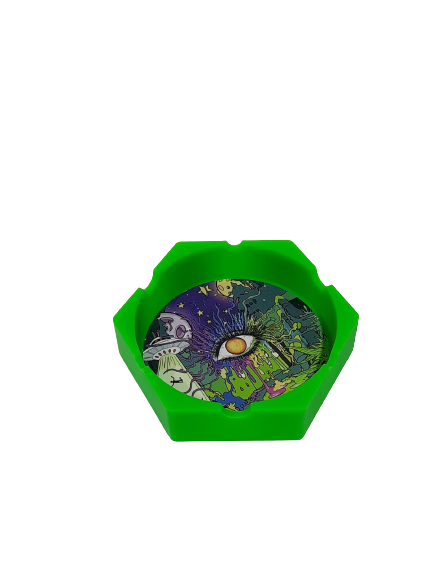 A2 ROUND SILICON ASHTRAY - MK Distro