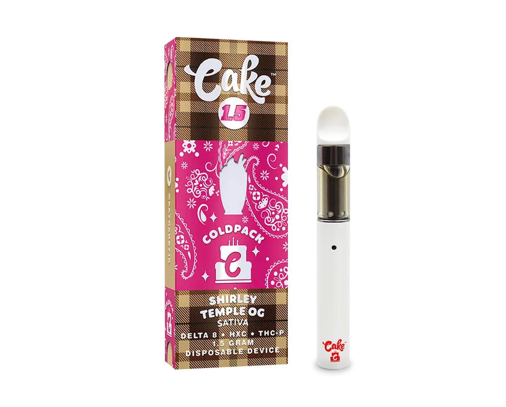 Cake Delta8 Cold Pack - Hemp Disposable (1.5g × 5) - MK Distro