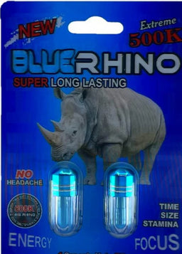 BLUE RHINO 500K DOUBLE PILLS - MK Distro